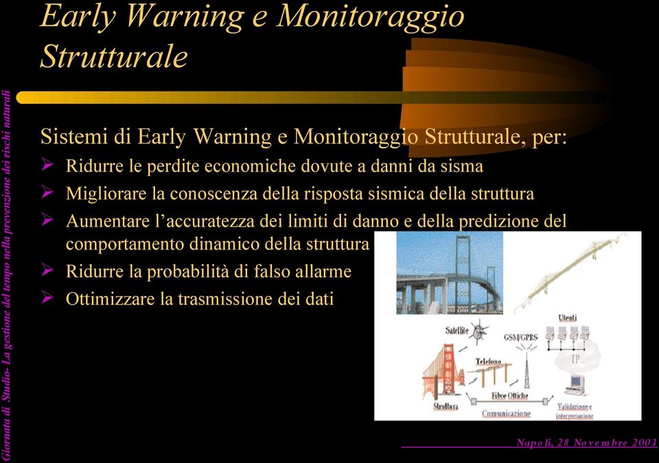 sismica della struttura Aumentare l accuratezza dei limiti di danno e della predizione del