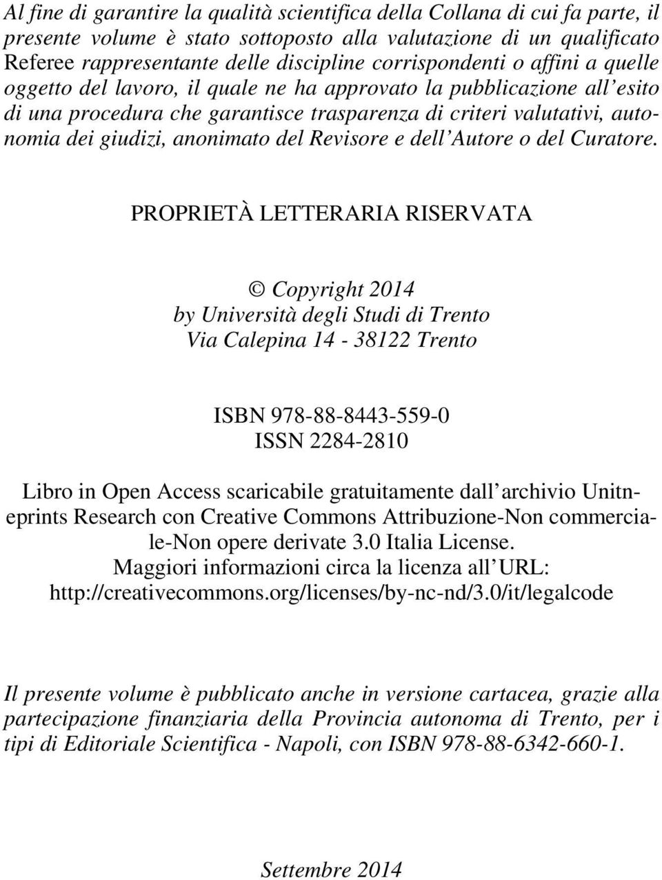 anonimato del Revisore e dell Autore o del Curatore.