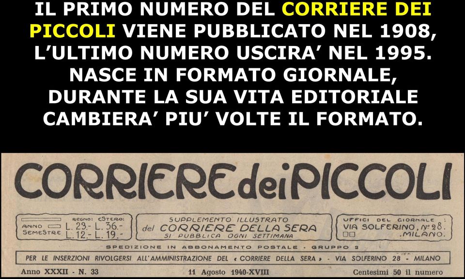 1995. NASCE IN FORMATO GIORNALE, DURANTE LA SUA