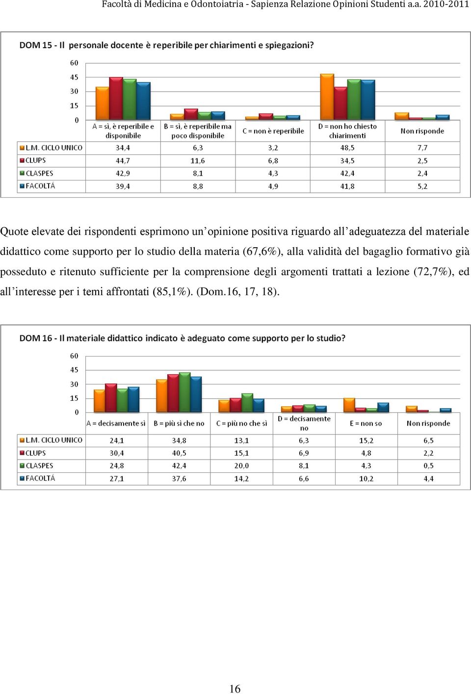 bagaglio formativo già posseduto e ritenuto sufficiente per la comprensione degli argomenti