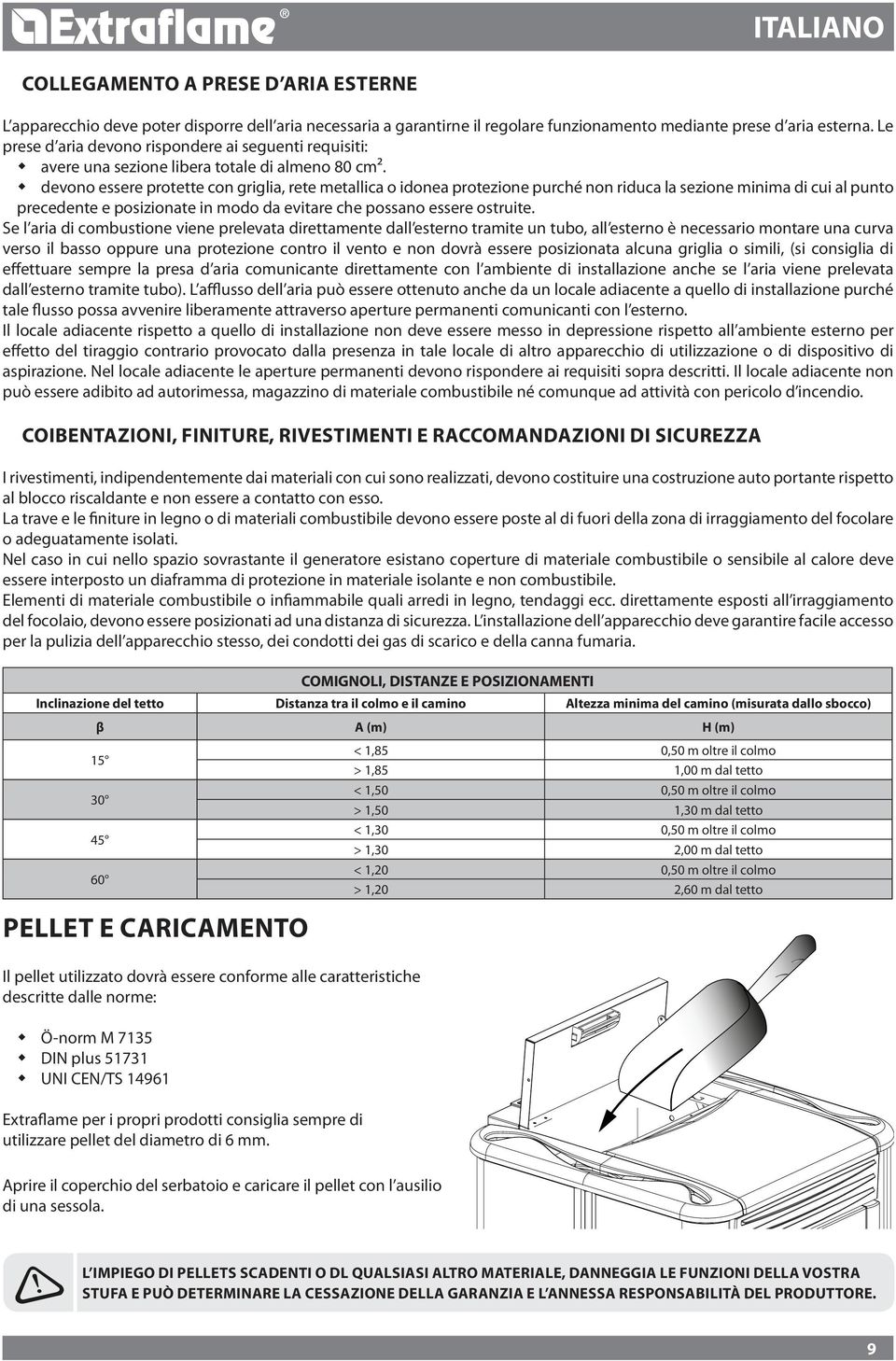 devono essere protette con griglia, rete metallica o idonea protezione purché non riduca la sezione minima di cui al punto precedente e posizionate in modo da evitare che possano essere ostruite.