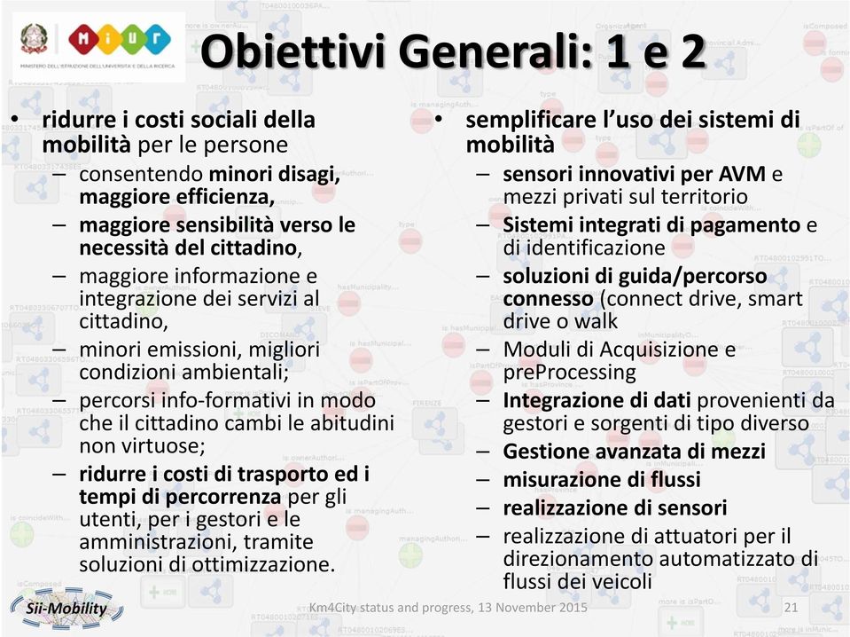 costi di trasporto ed i tempi di percorrenza per gli utenti, per i gestori e le amministrazioni, tramite soluzioni di ottimizzazione.