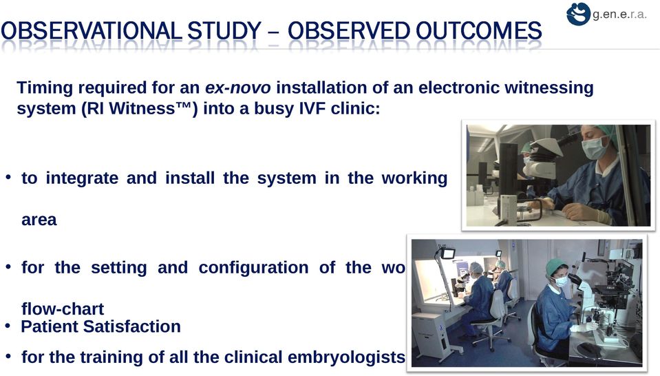 system in the working area for the setting and configuration of the working