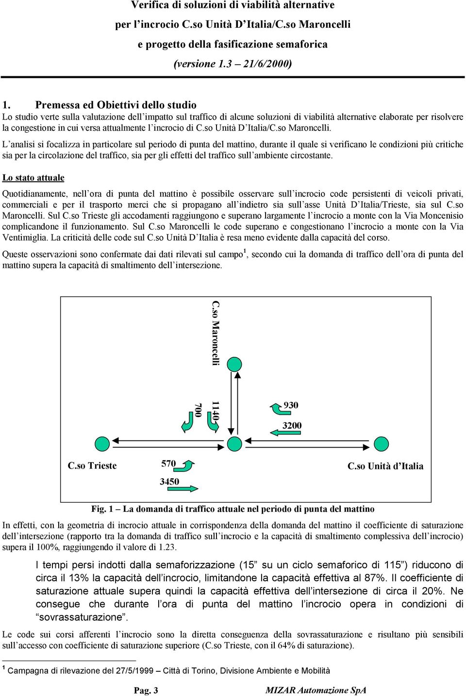 attualmente l incrocio di C.so Unità D Italia/C.so Maroncelli.