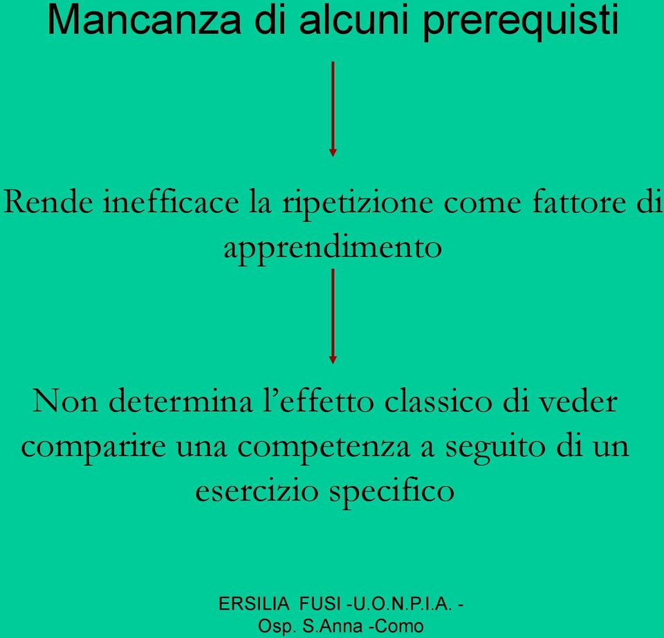 determina l effetto classico di veder comparire