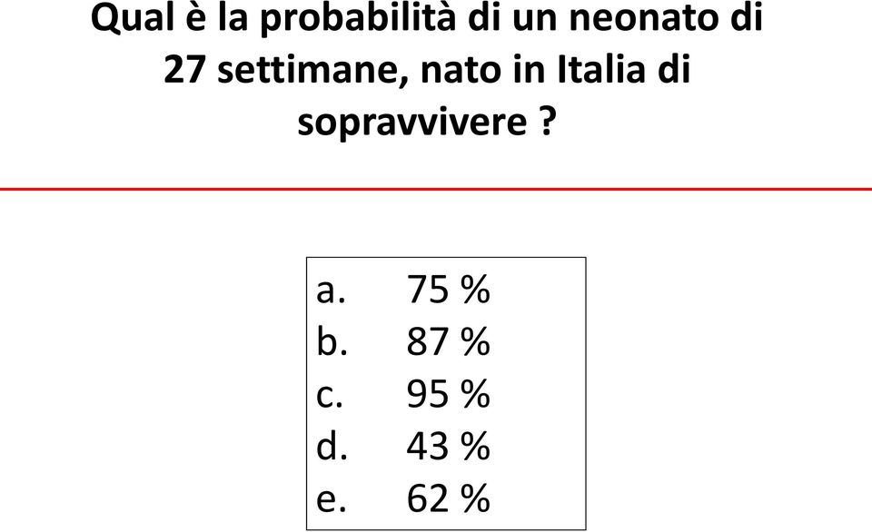 in Italia di sopravvivere? a.