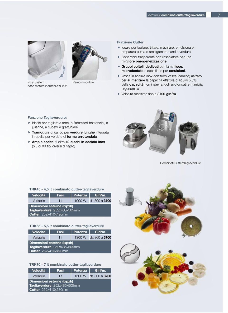 ffvasca in acciaio inox con tubo vasca (camino) rialzato per aumentare la capacità effettiva di liquidi (75% della capacità nominale), angoli arrotondati e maniglia ergonomica ffvelocità massima fino