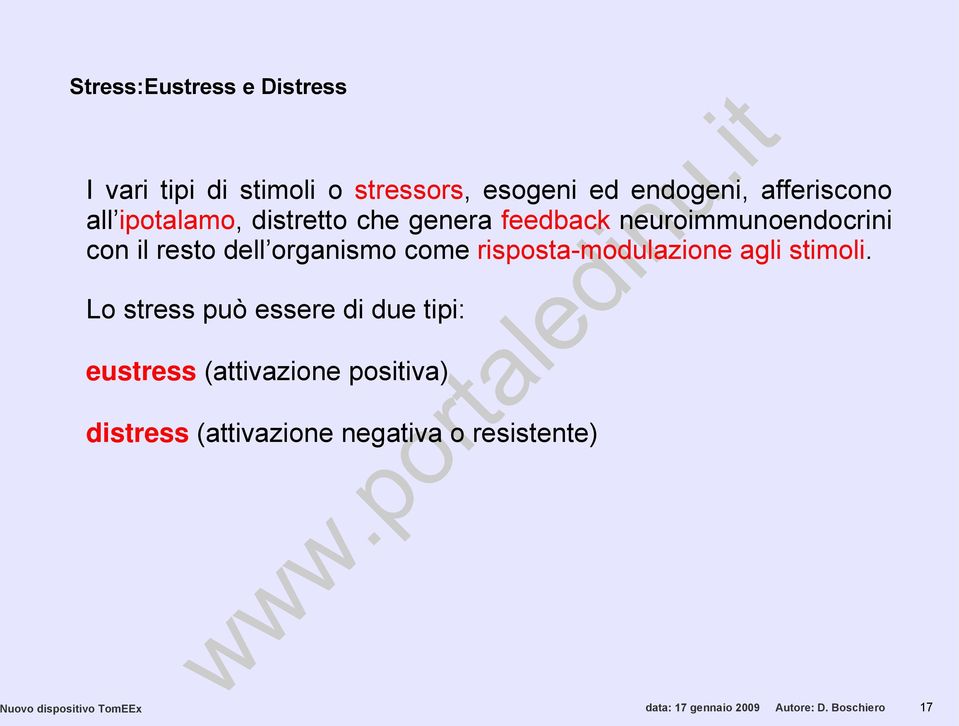 risposta-modulazione agli stimoli.