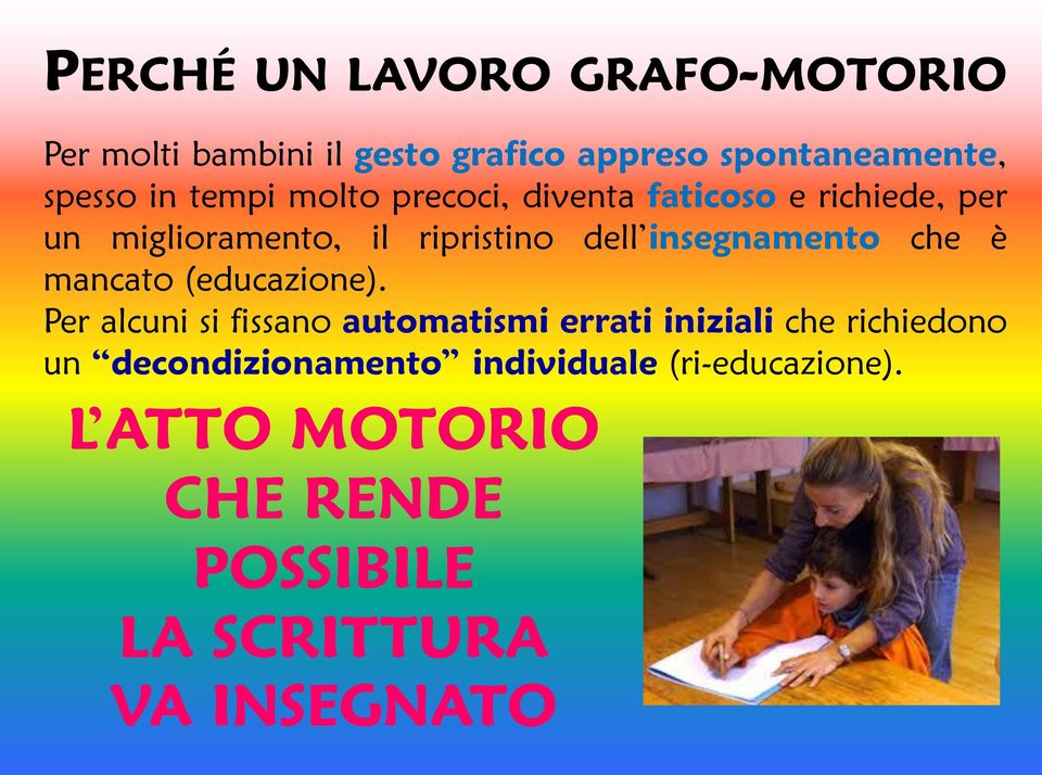 insegnamento che è mancato (educazione).