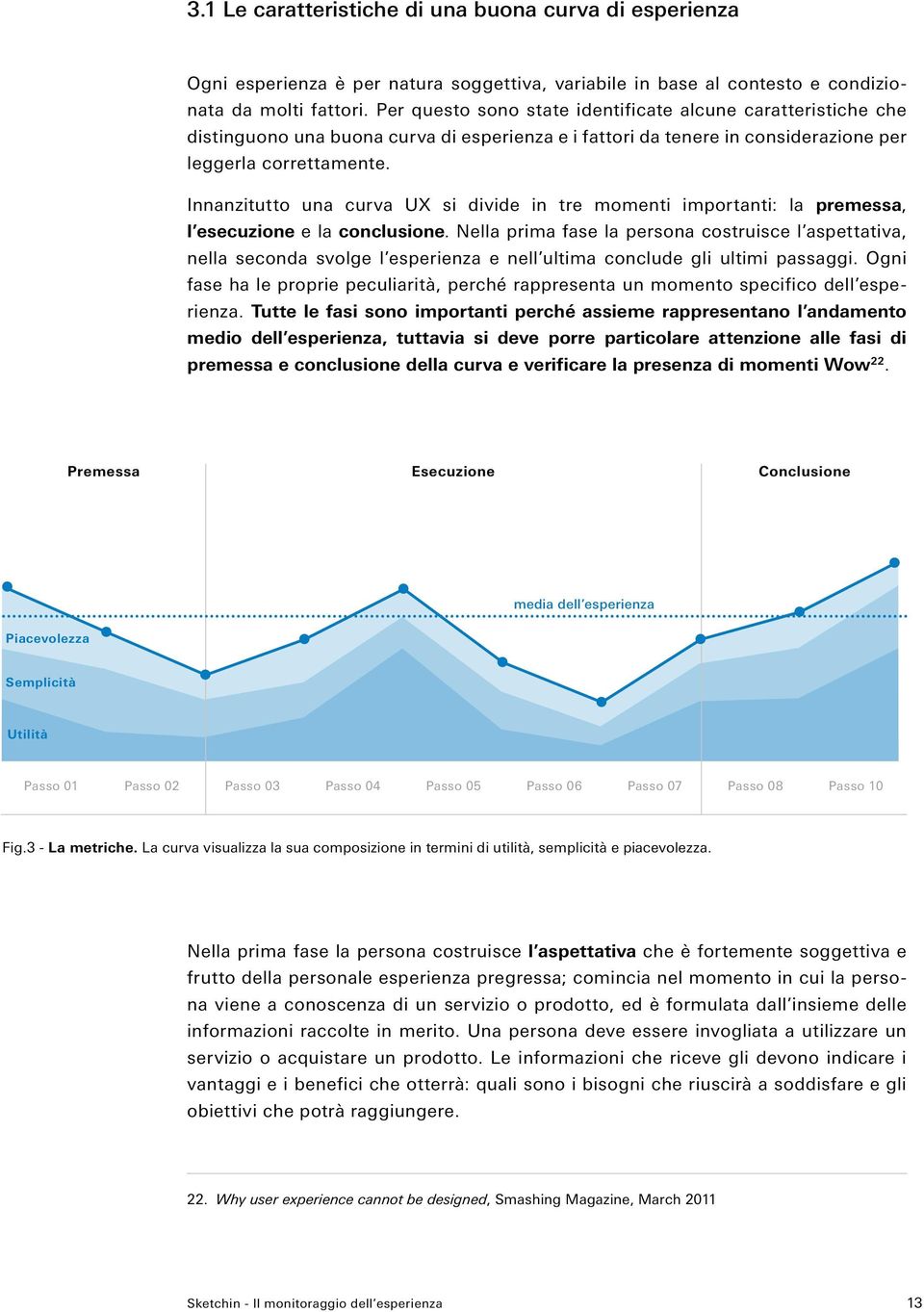 Innanzitutto una curva UX si divide in tre momenti importanti: la premessa, l esecuzione e la conclusione.