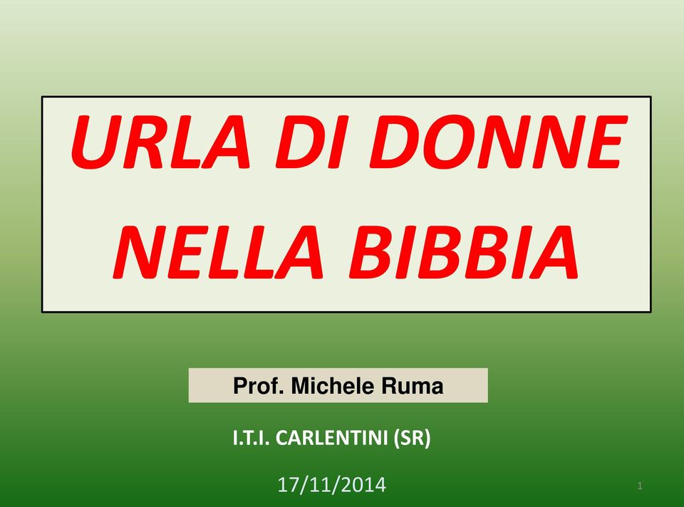 Michele Ruma I.