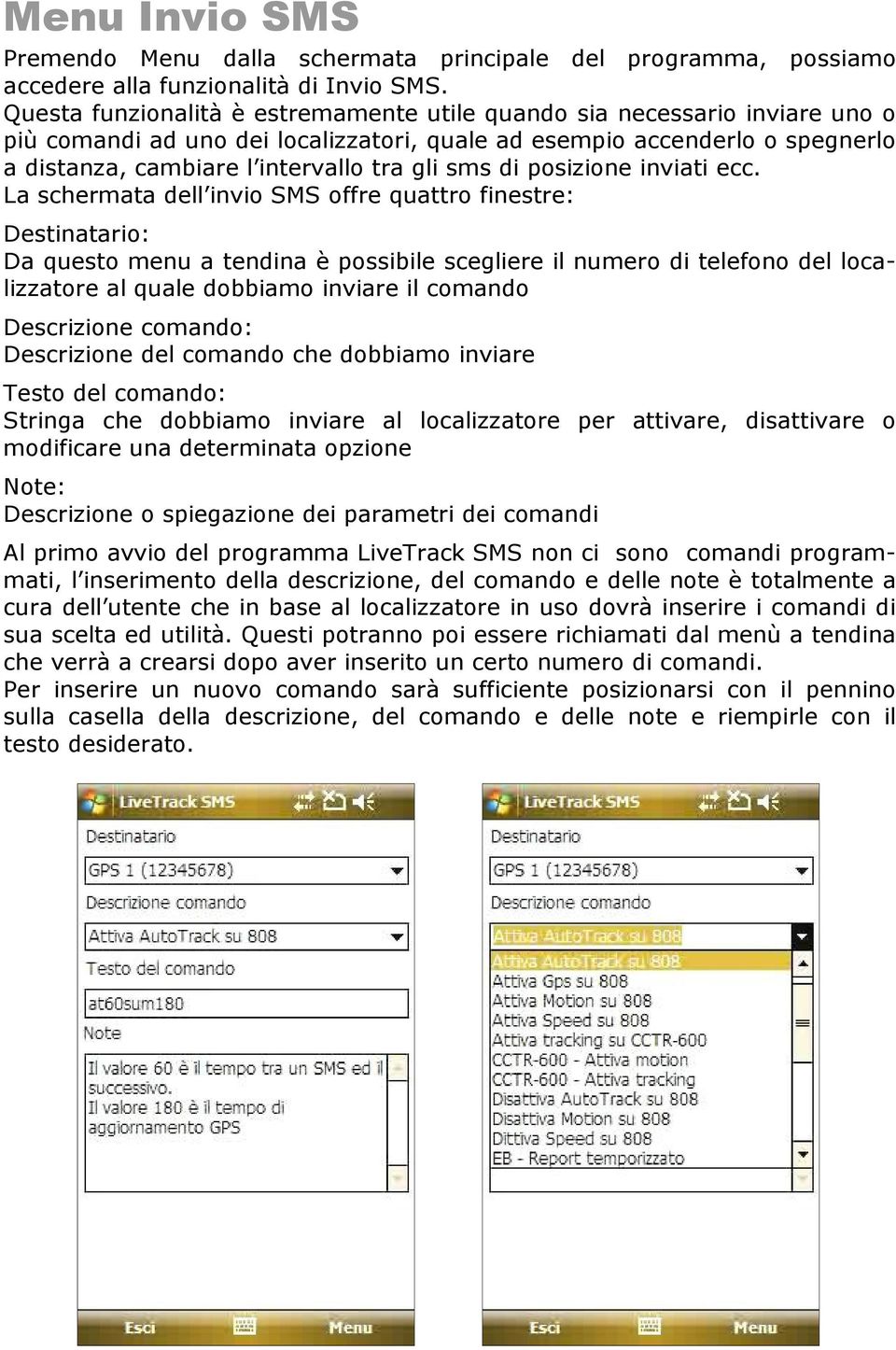 sms di posizione inviati ecc.