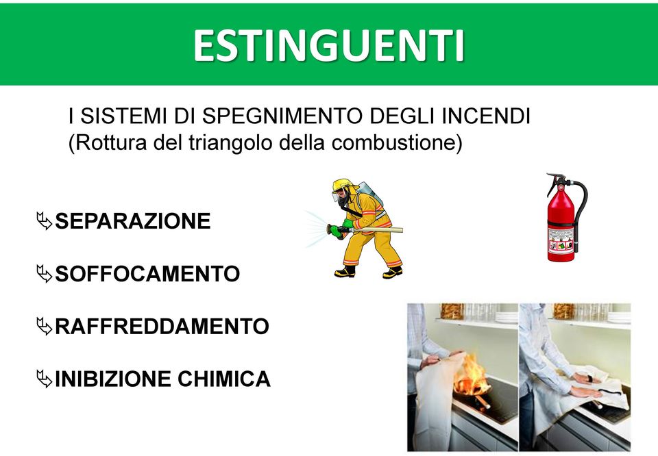 della combustione) SEPARAZIONE