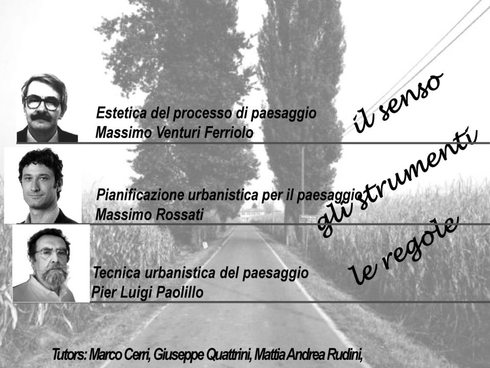 Massimo Rossati Tecnica urbanistica del paesaggio Pier