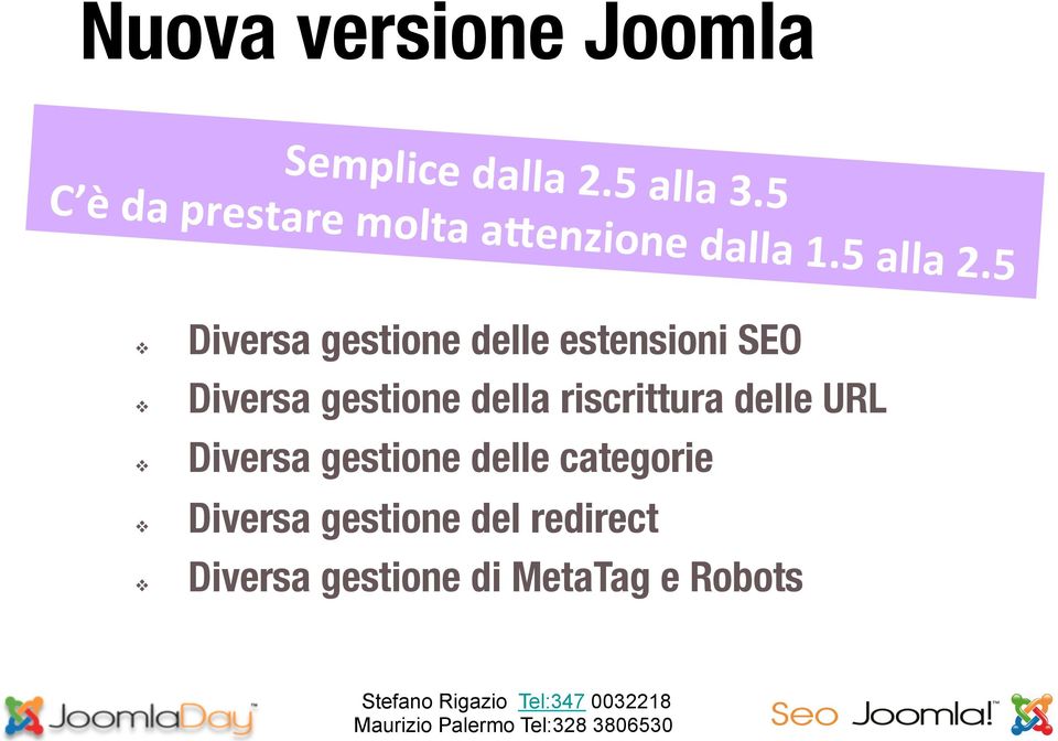 5 Diversa gestione delle estensioni SEO Diversa gestione della