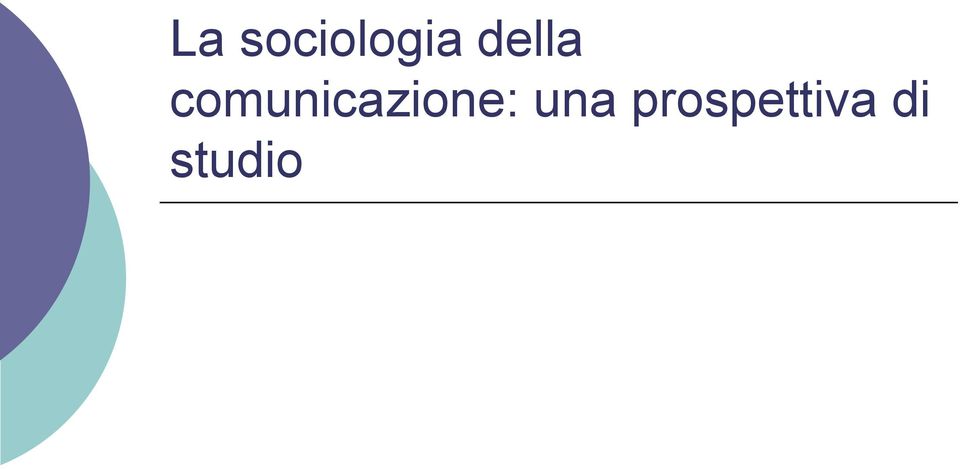 comunicazione: