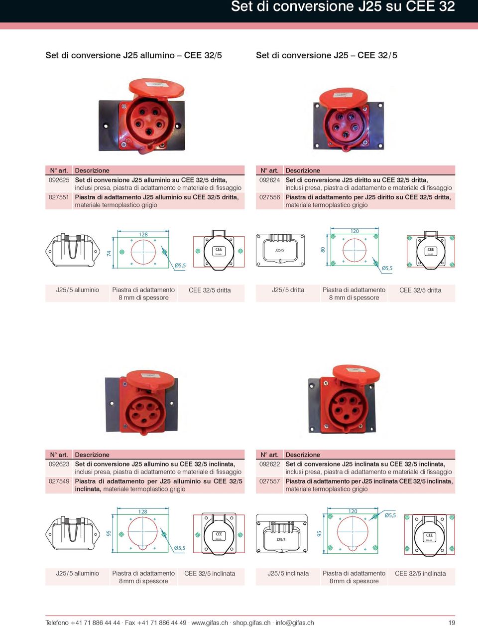 adattamento 32/5 dritta J25/5 dritta Piastra di adattamento 32/5 dritta 092623 Set di conversione J25 allumino su 32/5 inclinata, 027549 Piastra di adattamento per J25 alluminio su 32/5 inclinata,