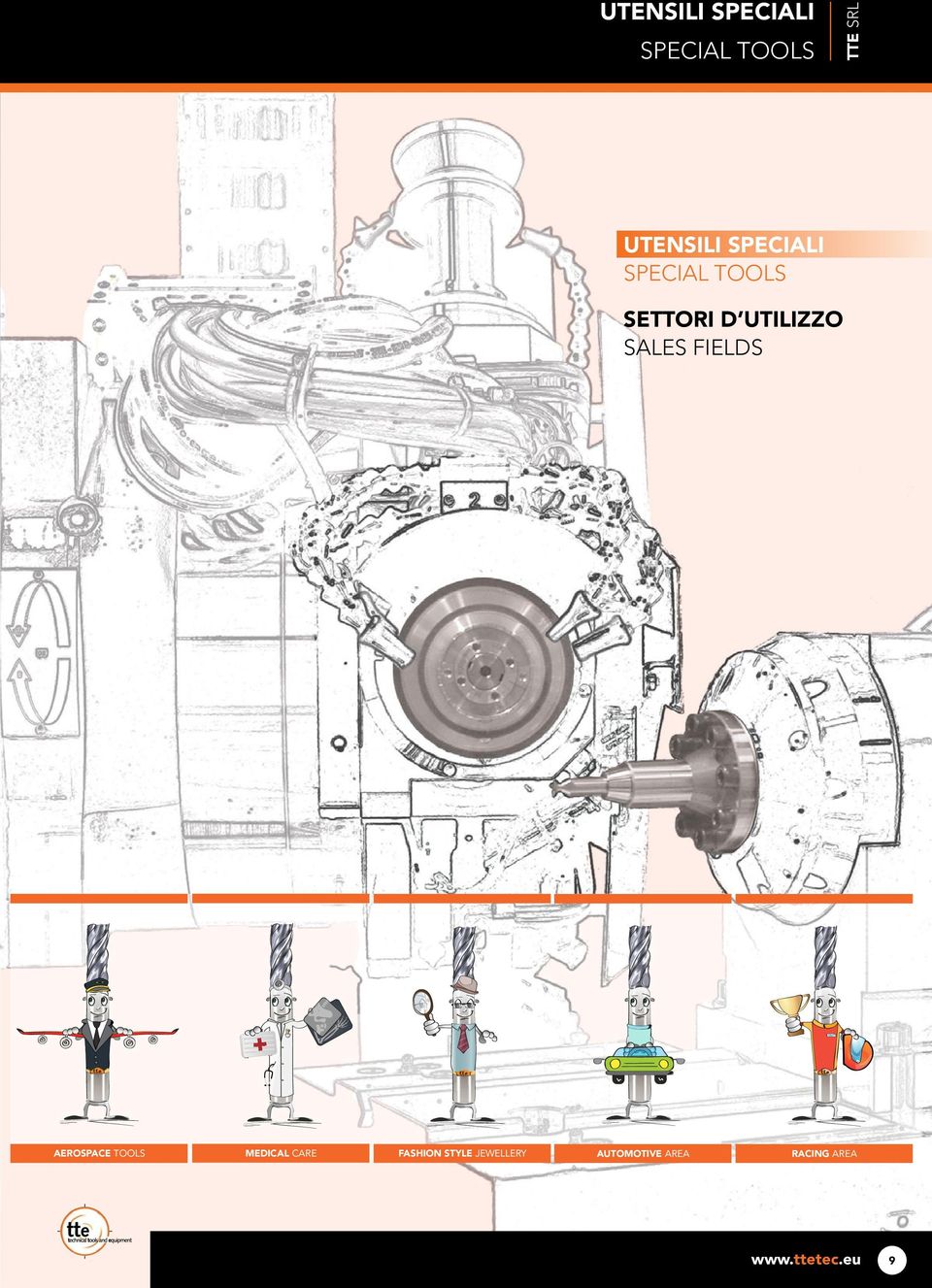 UTILIZZO SALES FIELDS AEROSPACE TOOLS MEDICAL