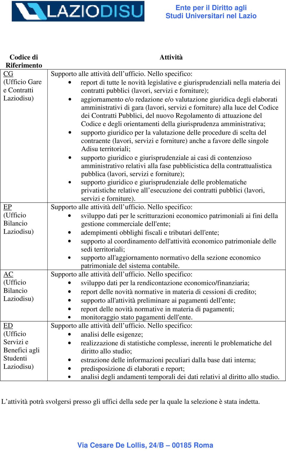 degli elaborati amministrativi di gara (lavori, servizi e forniture) alla luce del Codice dei Contratti Pubblici, del nuovo Regolamento di attuazione del Codice e degli orientamenti della