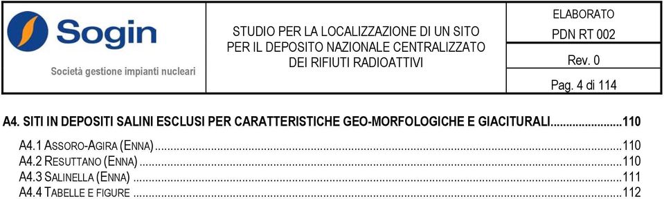 GEO-MORFOLOGICHE E GIACITURALI...110 A4.