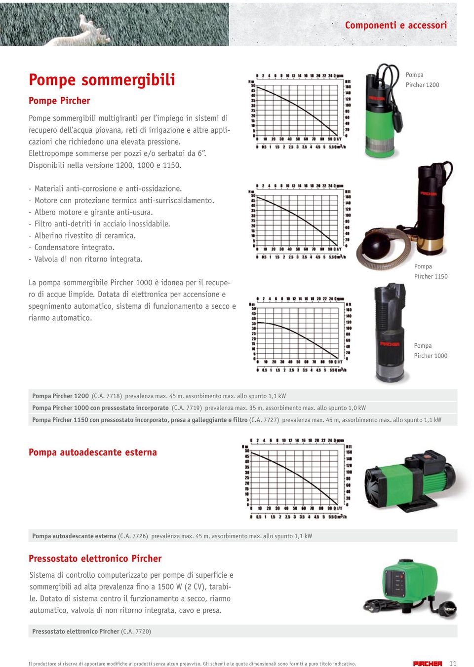 - Motore con protezione termica anti-surriscaldamento. - Albero motore e girante anti-usura. - Filtro anti-detriti in acciaio inossidabile. - Alberino rivestito di ceramica. - Condensatore integrato.