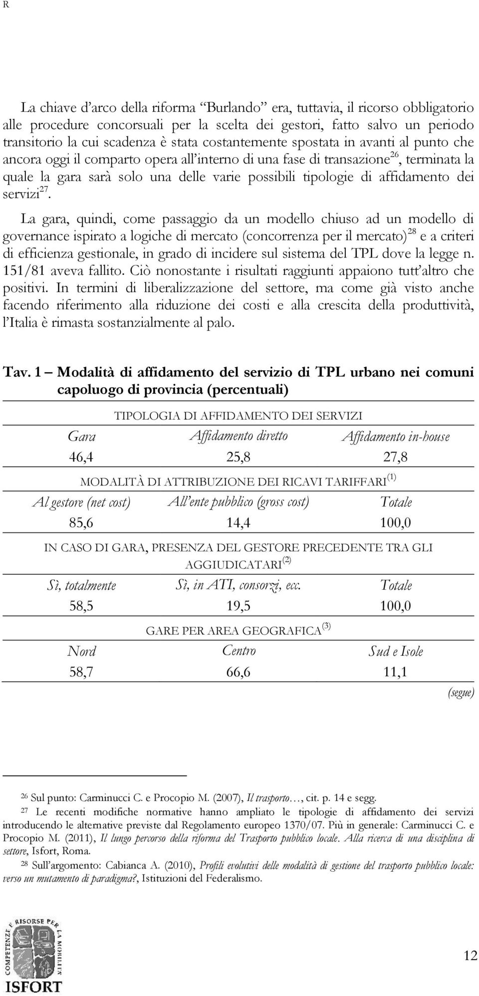 affidamento dei servizi 27.