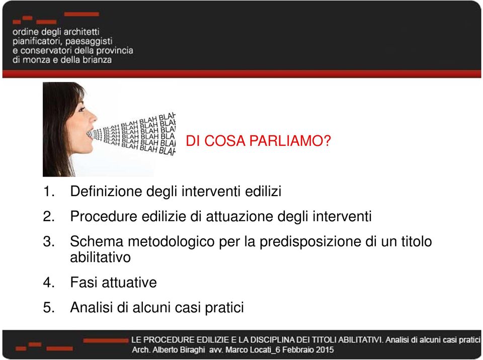 Procedure edilizie di attuazione degli interventi 3.