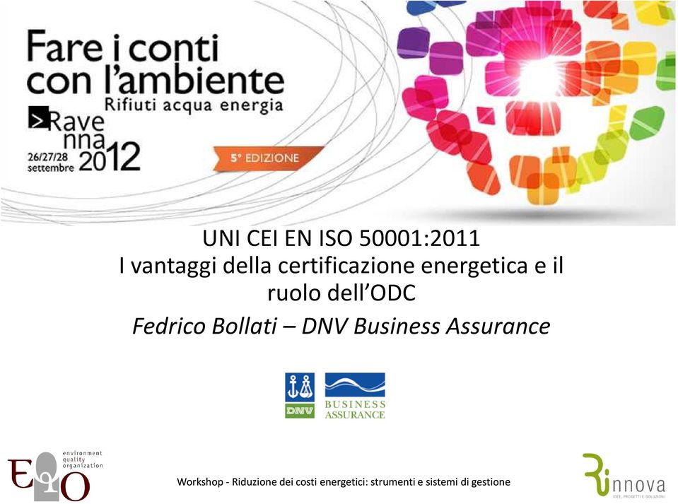 Fedrico Bollati DNV Business Assurance Workshop -