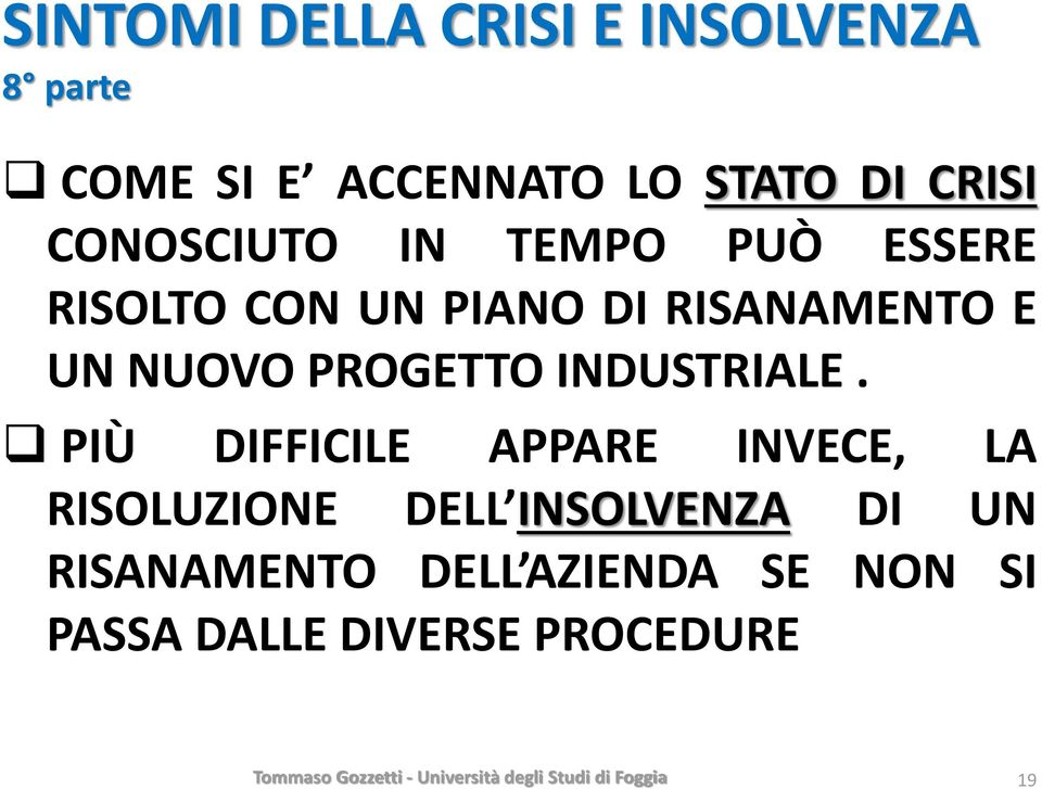 NUOVO PROGETTO INDUSTRIALE.