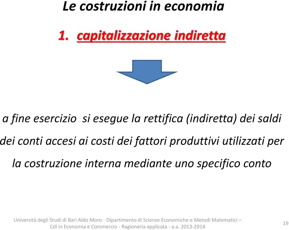 accesi ai costi dei fattori produttivi utilizzati