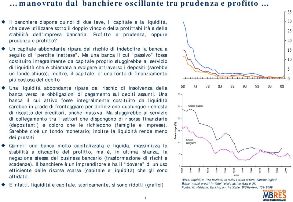 Ma una banca il cui passivo fosse costituito integralmente da capitale proprio sfuggirebbe al servizio di liquidità che è chiamata a svolgere attraverso i depositi (sarebbe un fondo chiuso); inoltre,