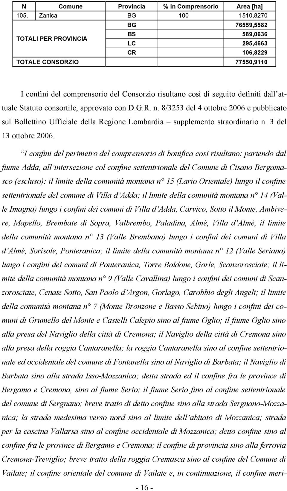 risultano così di seguito definiti dall attuale Statuto consortile, approvato con D.G.R. n.