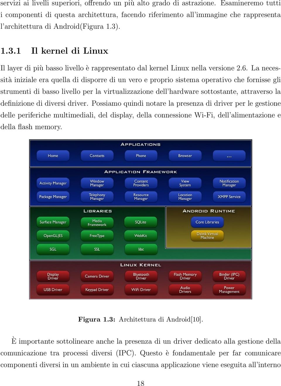 . 1.3.1 Il kernel di Linux Il layer di più basso livello è rappresentato dal kernel Linux nella versione 2.6.