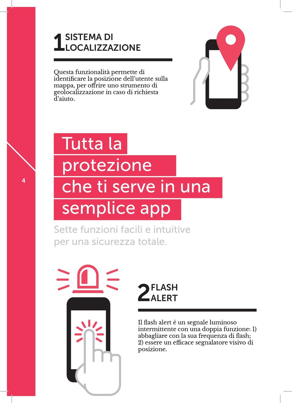 4 Tutta la protezione che ti serve in una semplice app Sette funzioni facili e intuitive per una sicurezza totale.