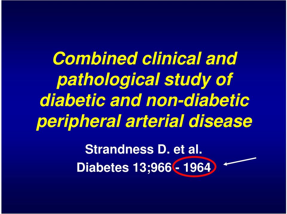 peripheral arterial disease