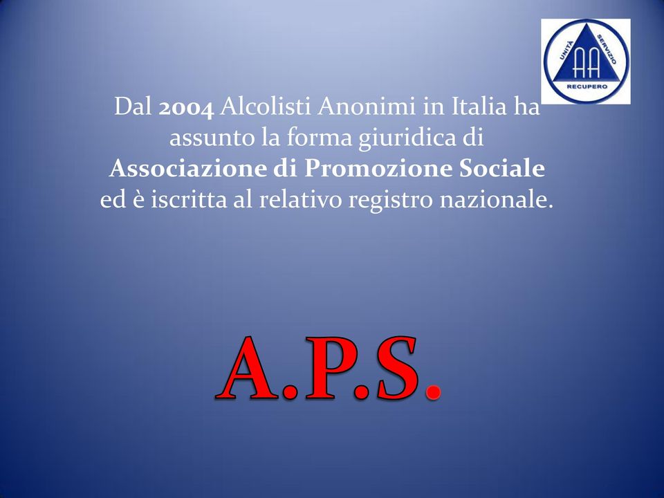 Associazione di Promozione Sociale ed