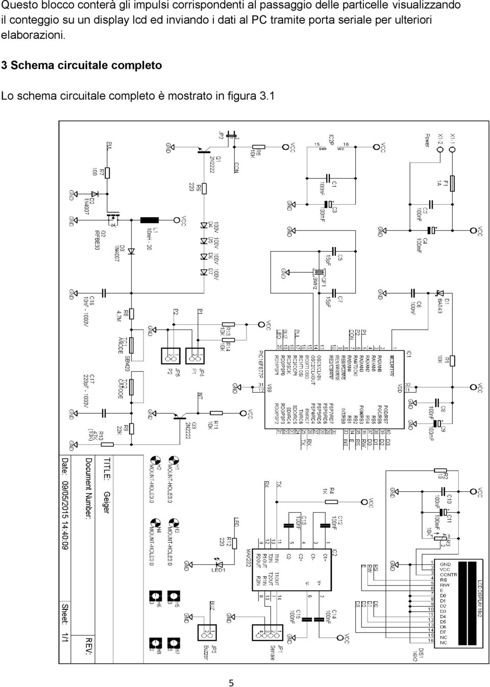 dati al PC tramite porta seriale per ulteriori elaborazioni.