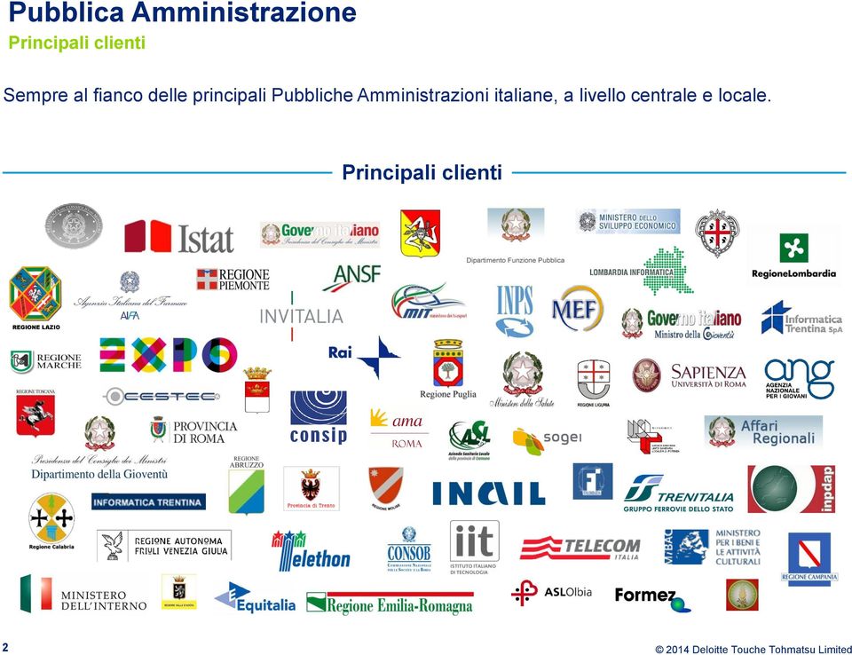 Amministrazioni italiane, a