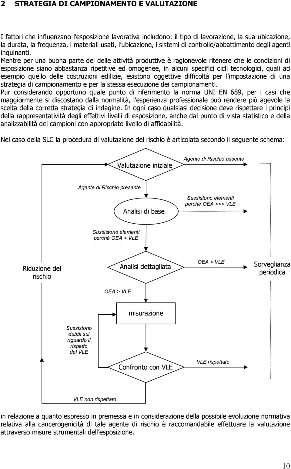 Mentre per una buona parte dei delle attività produttive è ragionevole ritenere che le condizioni di esposizione siano abbastanza ripetitive ed omogenee, in alcuni specifici cicli tecnologici, quali