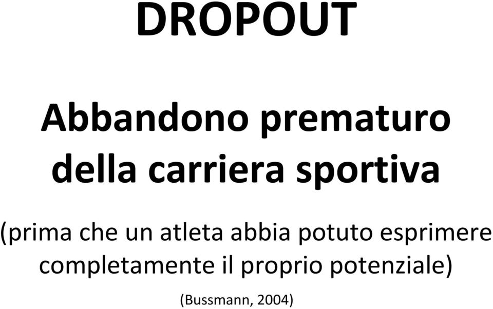 atleta abbia potuto esprimere