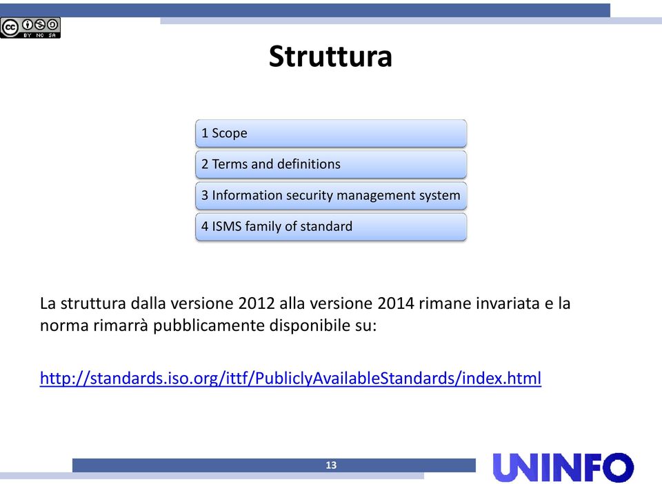 2012 alla versione 2014 rimane invariata e la norma rimarrà pubblicamente