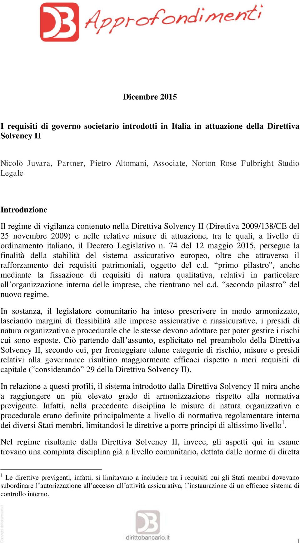 italiano, il Decreto Legislativo n.