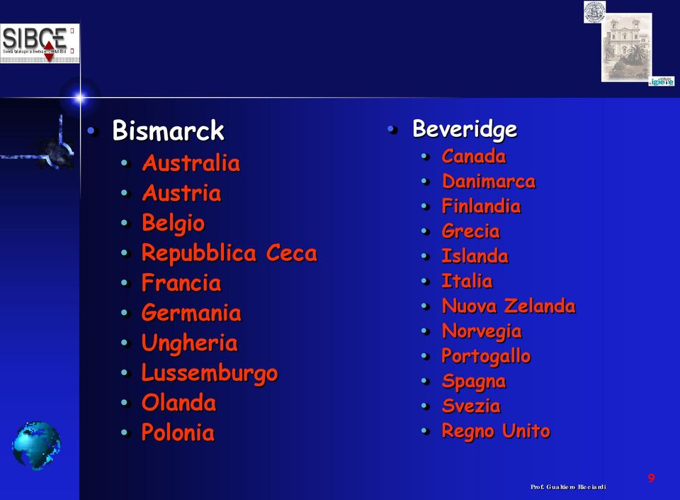 Beveridge Canada Danimarca Finlandia Grecia Islanda