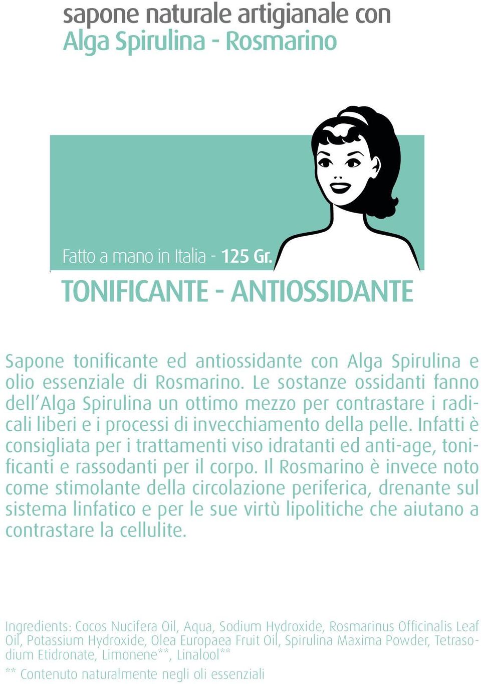 Le sostanze ossidanti fanno dell Alga Spirulina un ottimo mezzo per contrastare i radicali liberi e i processi di invecchiamento della pelle.