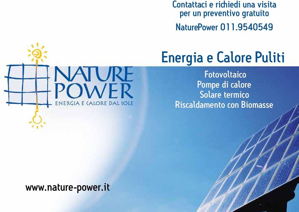 9540549 Energia e Calore Puliti Fotovoltaico