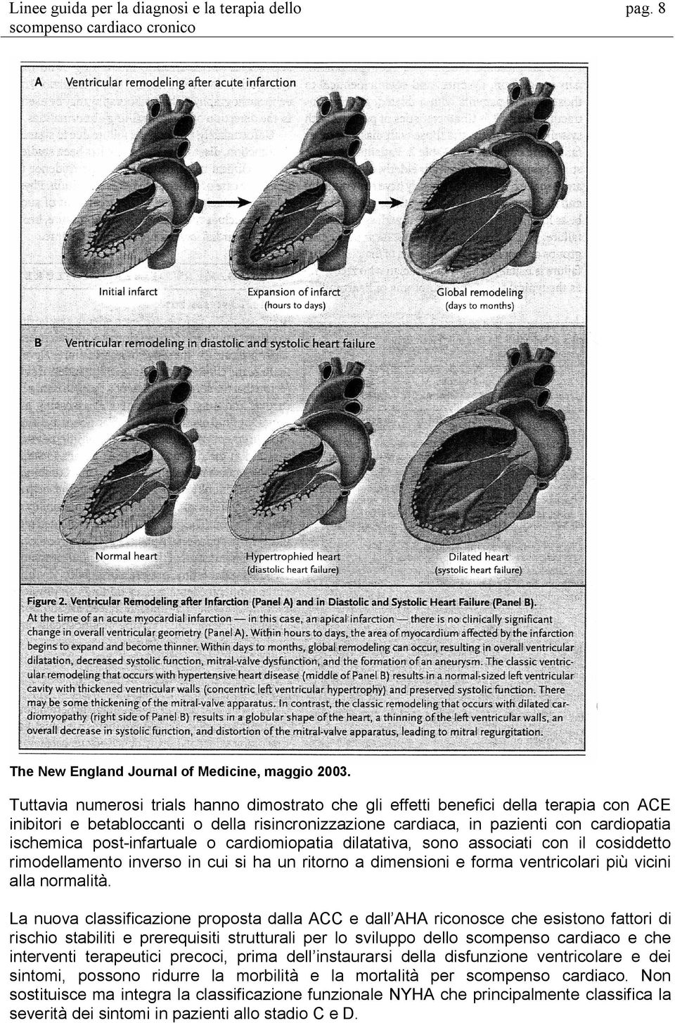 post-infartuale o cardiomiopatia dilatativa, sono associati con il cosiddetto rimodellamento inverso in cui si ha un ritorno a dimensioni e forma ventricolari più vicini alla normalità.