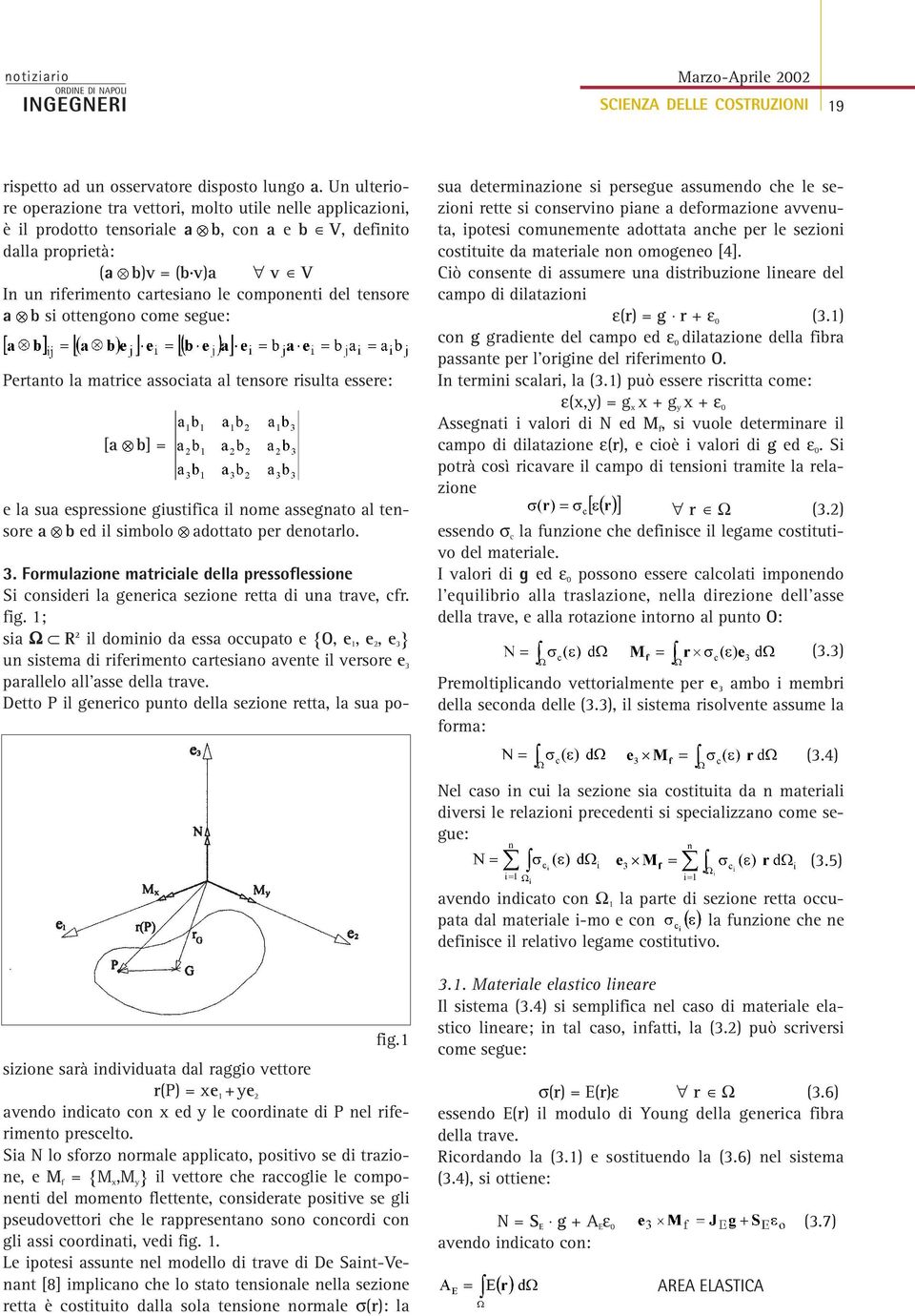 componenti del tensore a b si ottengono come segue: Pertanto la matrice associata al tensore risulta essere: [a b] = e la sua espressione giustifica il nome assegnato al tensore a b ed il simbolo