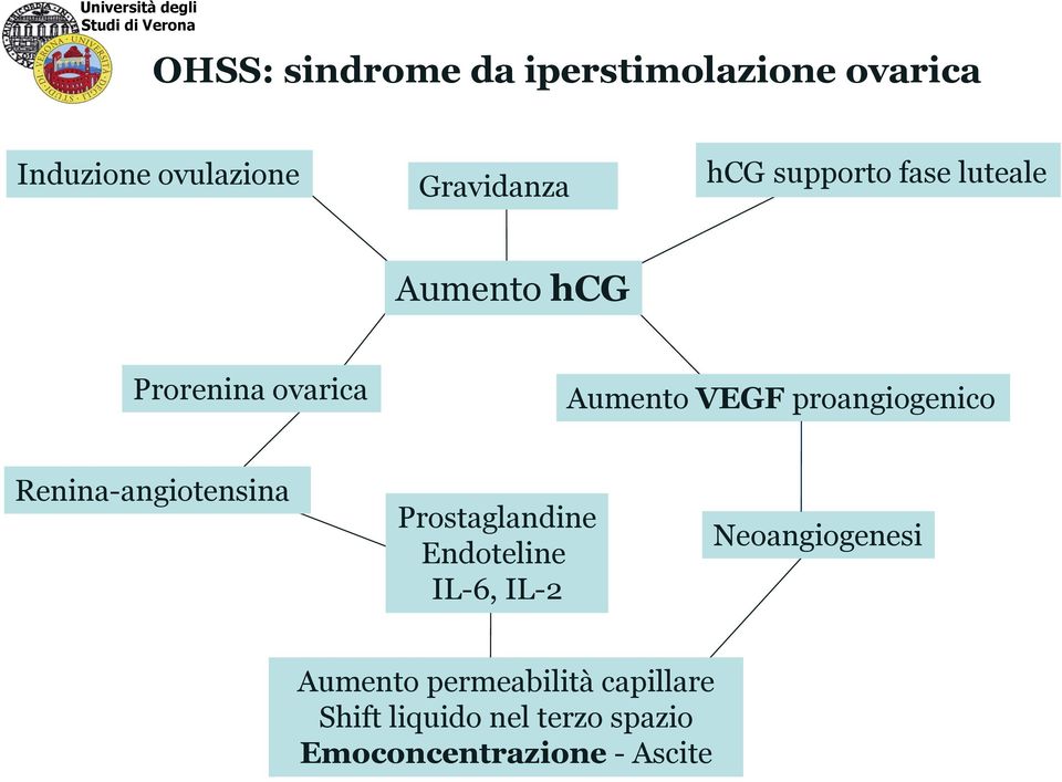 VEGF proangiogenico Renina-angiotensina Prostaglandine Endoteline IL-6, IL-2