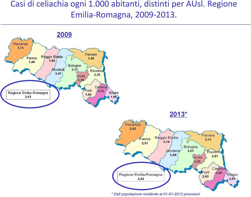 Regione Emilia Romagna, 2009 2013.