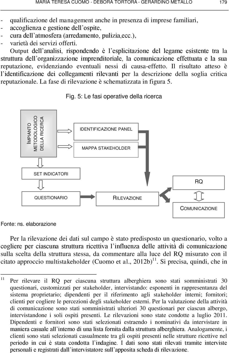 Output dell analisi, rispondendo è l esplicitazione del legame esistente tra la struttura dell organizzazione imprenditoriale, la comunicazione effettuata e la sua reputazione, evidenziando eventuali